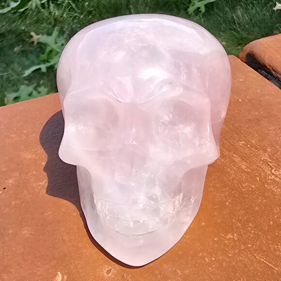Rose Quartz Skull – Unconditional Love • Heart Healing • Divine Feminine - Picture 2 of 6